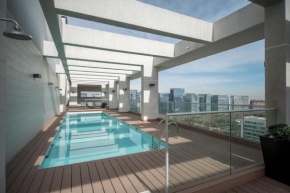 Premium 2BR 2BA Parque Arauco - Balcon con malla